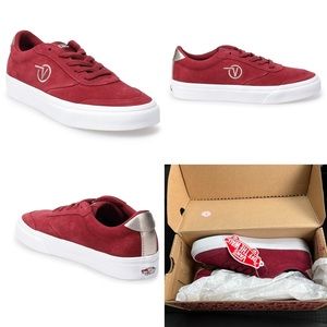 New In Box Vans Sport Vulc Woman’s Suede Metallic Pomegranate Bronze Size 5